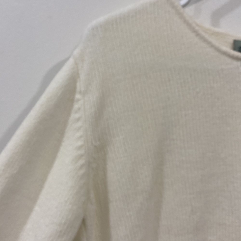 Penman's White Crochet Knit Sweater Boho - Picture 3 of 13
